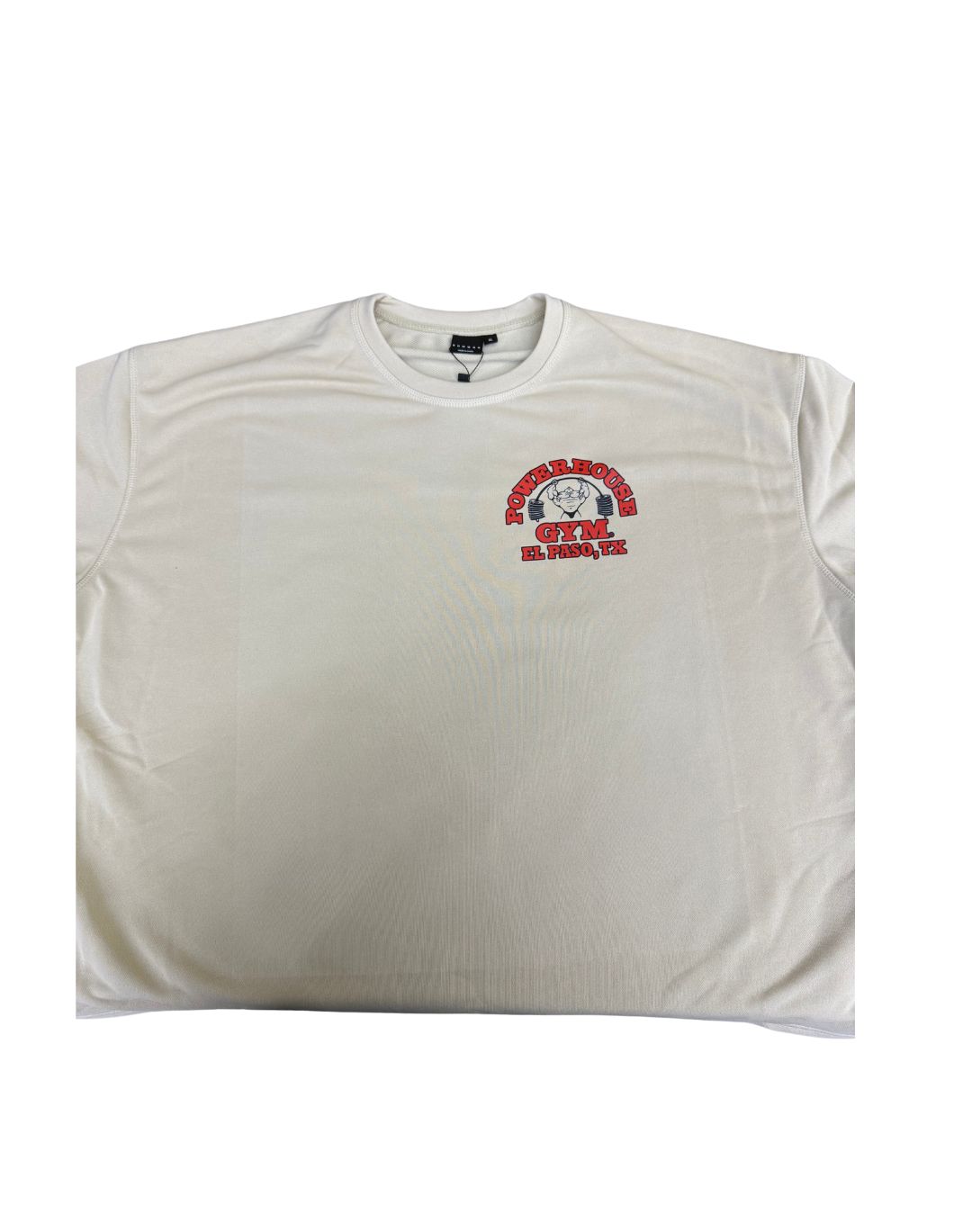 Powerhouse Dog Box Cut T-Shirt Cream/Red/Large