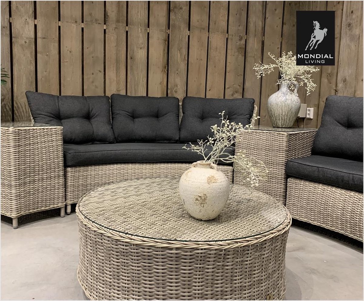 6-persoons Loungeset Colombo | Halfronde opstelling