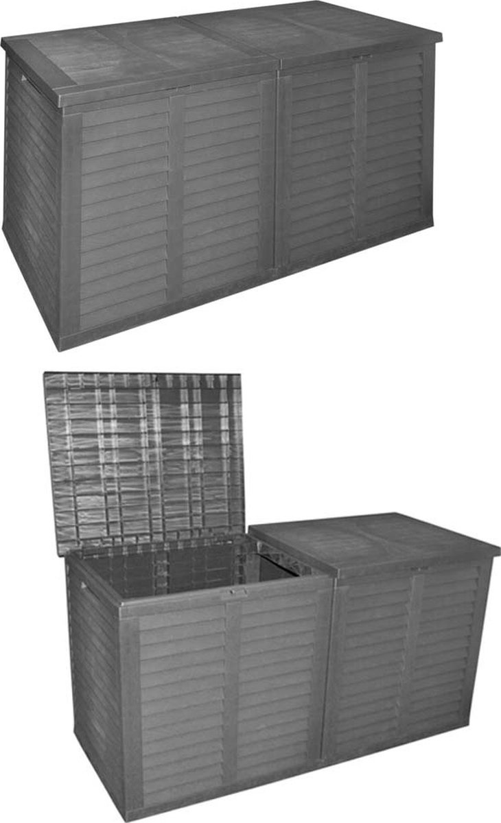 Kussenbox / Opbergkist / Opbergbox voor o.a. tuinkussens 750L - 155 x 66 x 80 cm - Zwart