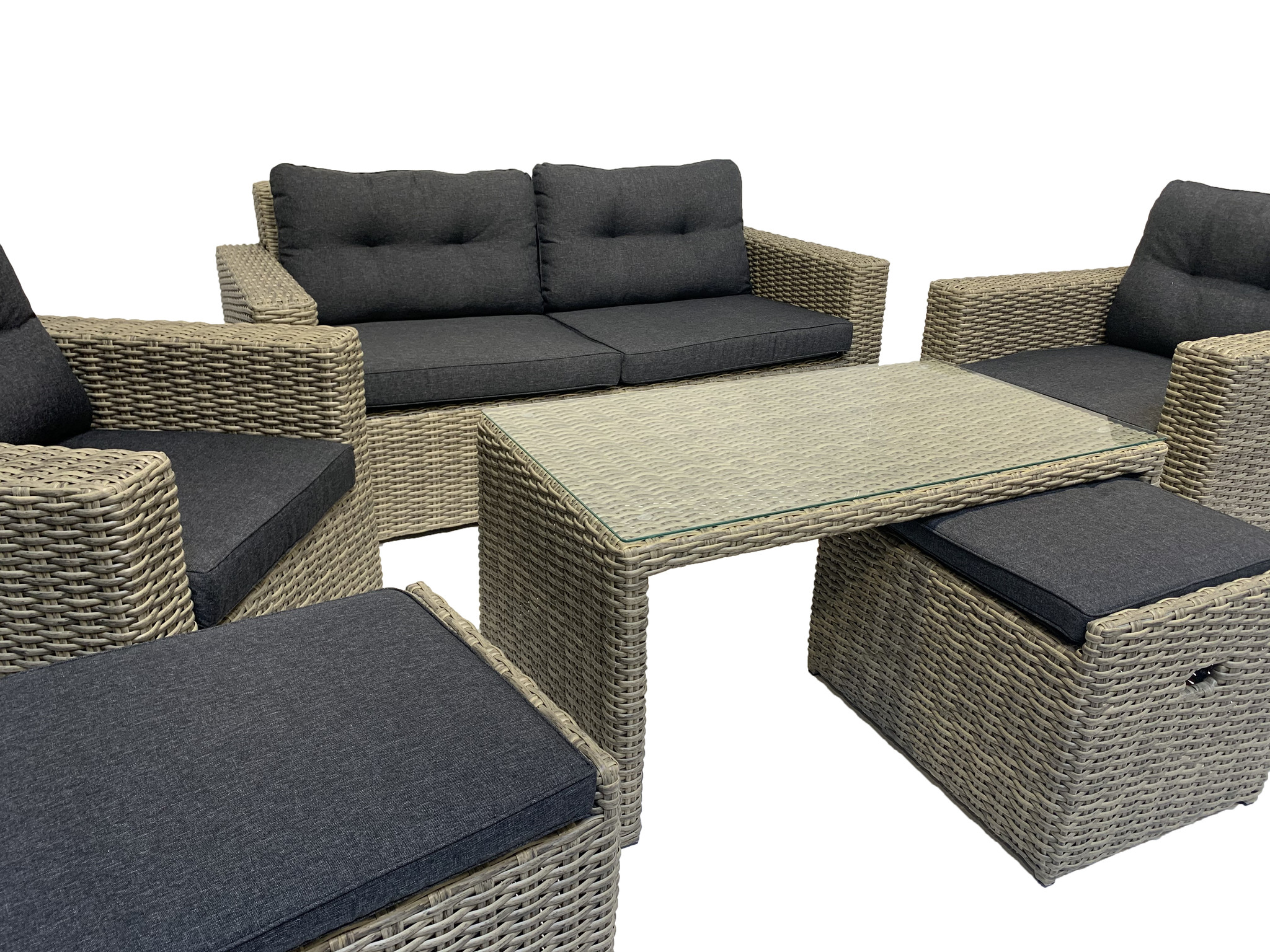 6-persoons Loungeset Garonne Forest Grey | Incl. tafel