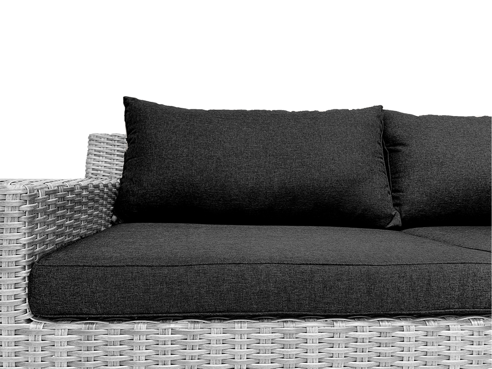 7-persoons Loungeset Colorado Blended Grey met antraciet kussens