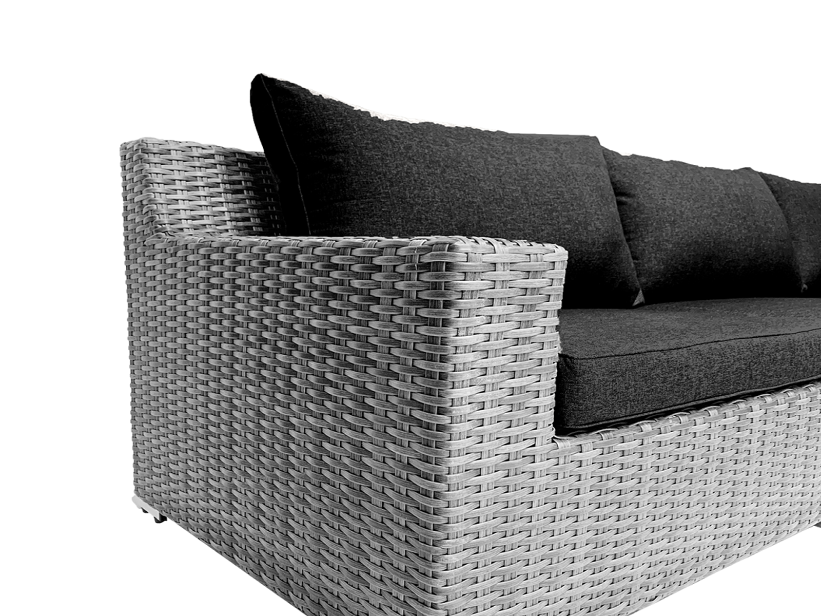 7-persoons Loungeset Colorado Blended Grey met antraciet kussens