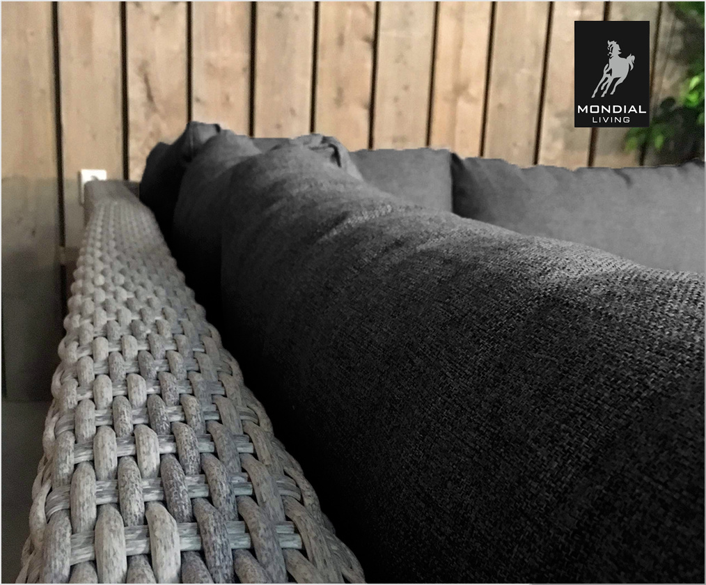 7-persoons Loungeset Colorado Blended Grey met antraciet kussens