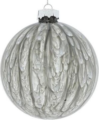 Kerstbal van Glas Ø12 cm | Grijs 1076420