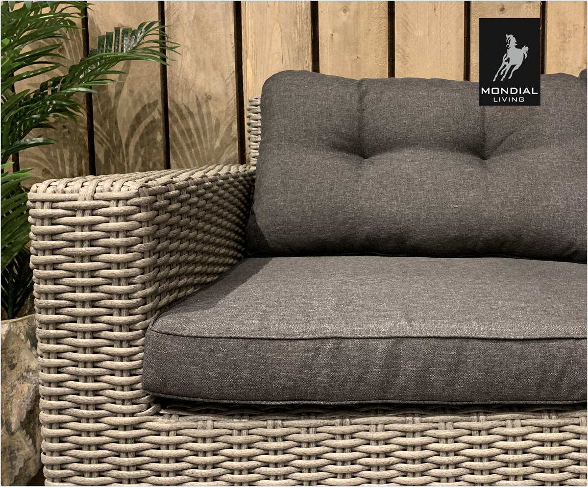 6-persoons Loungeset Garonne Blended Grey | Incl. tafel