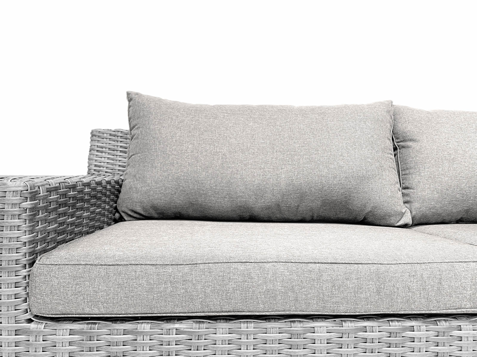 7-persoons Loungeset Colorado Blended Grey met beige kussens