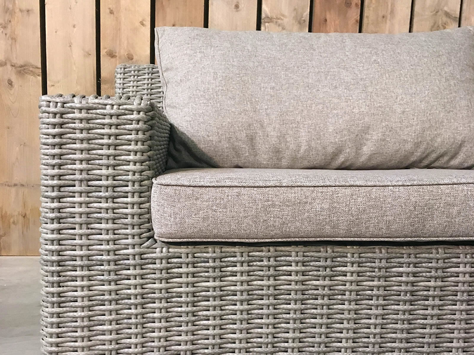 7-persoons Loungeset Colorado Blended Grey met beige kussens