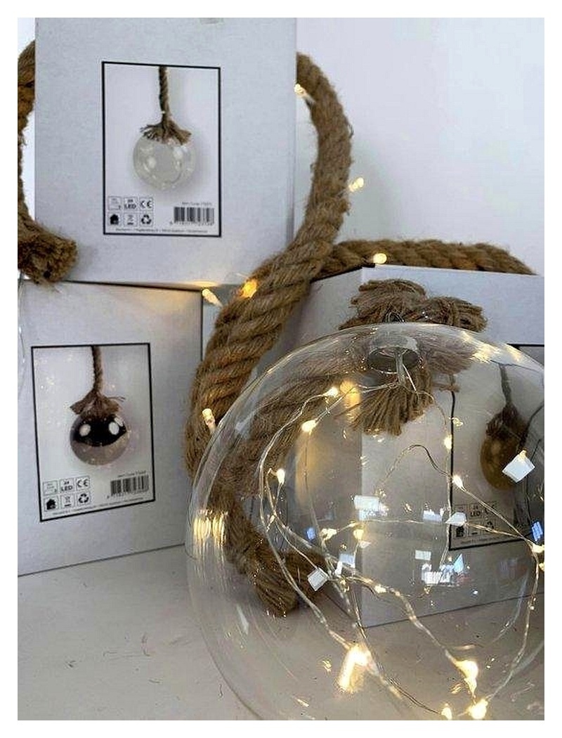 Kerstverlichting / Kerstbal met LED Ø15 cm · Rahel Glashelder