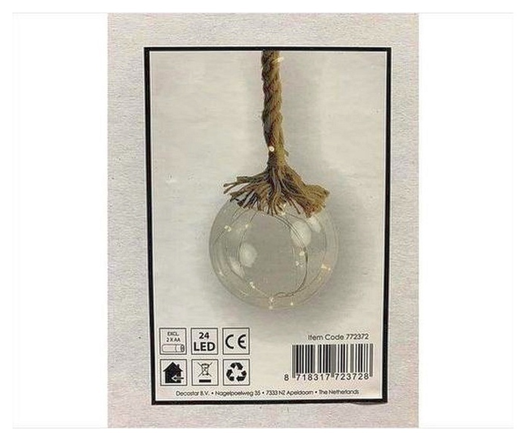 Kerstverlichting / Kerstbal met LED Ø15 cm · Rahel Glashelder