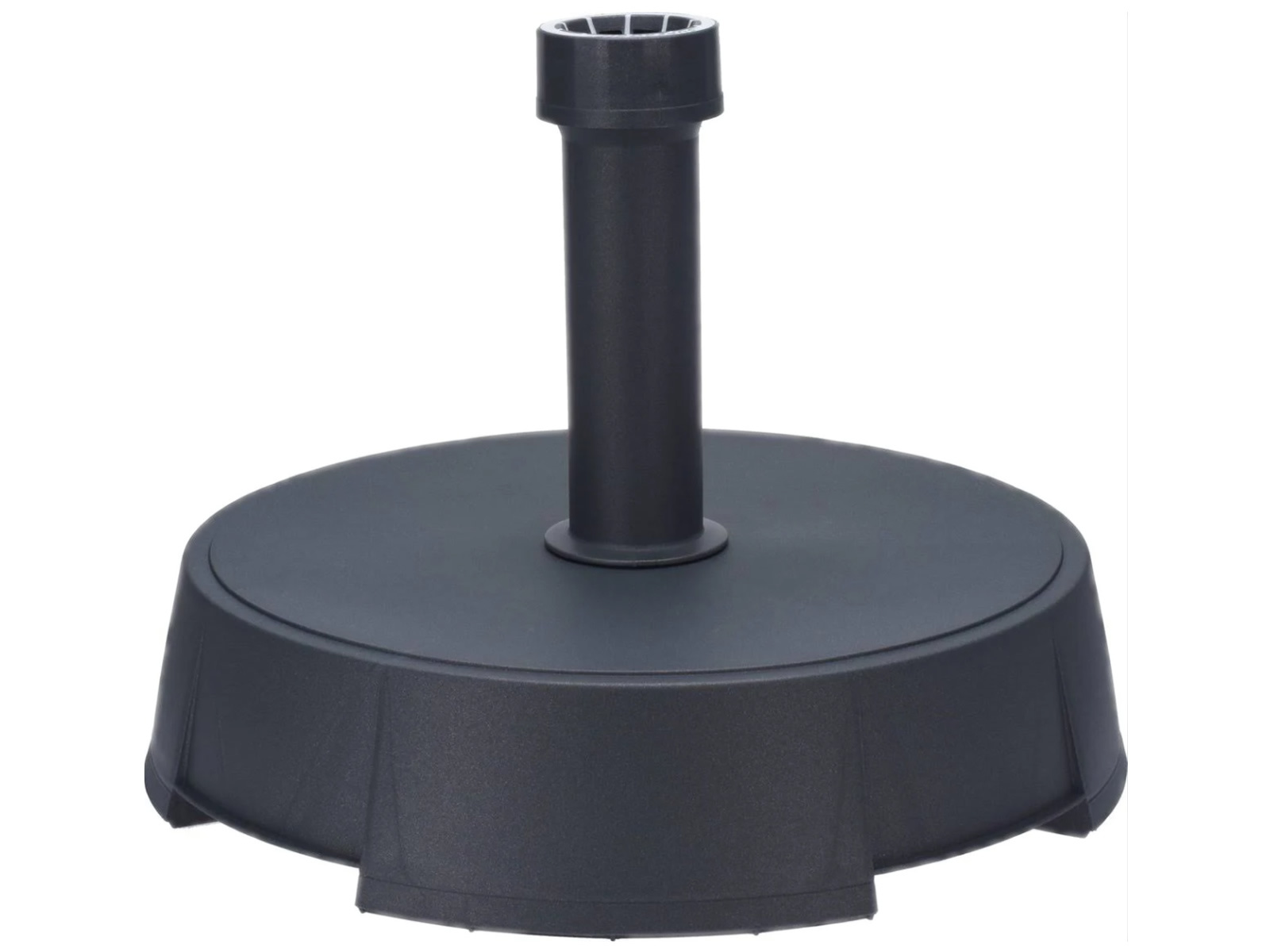 Parasol Gemini Zwart Ø300 cm | Inclusief Parasolvoet 25 kg