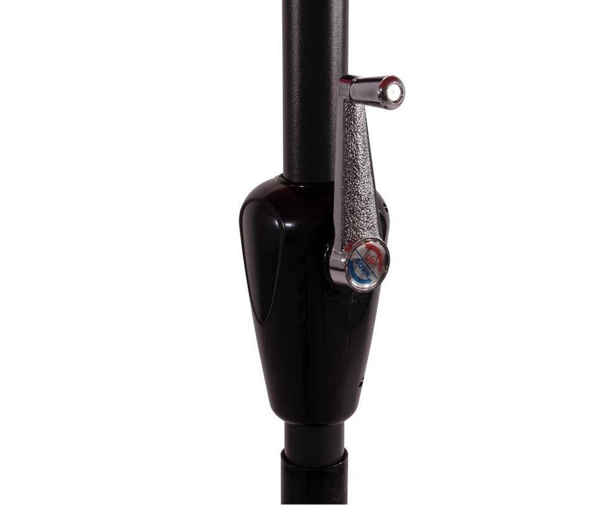 Parasol Gemini Zwart Ø300 cm | Inclusief Parasolvoet 25 kg