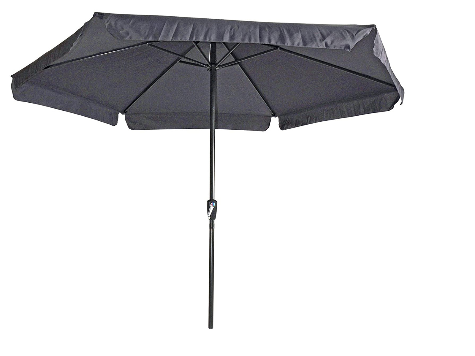 Parasol Gemini Donkergrijs/Antraciet Ø300 cm | met Gratis Opberghoes