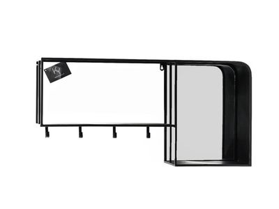 Wandrek Metaal met spiegel | 80 x 40 x 17 cm 1073238