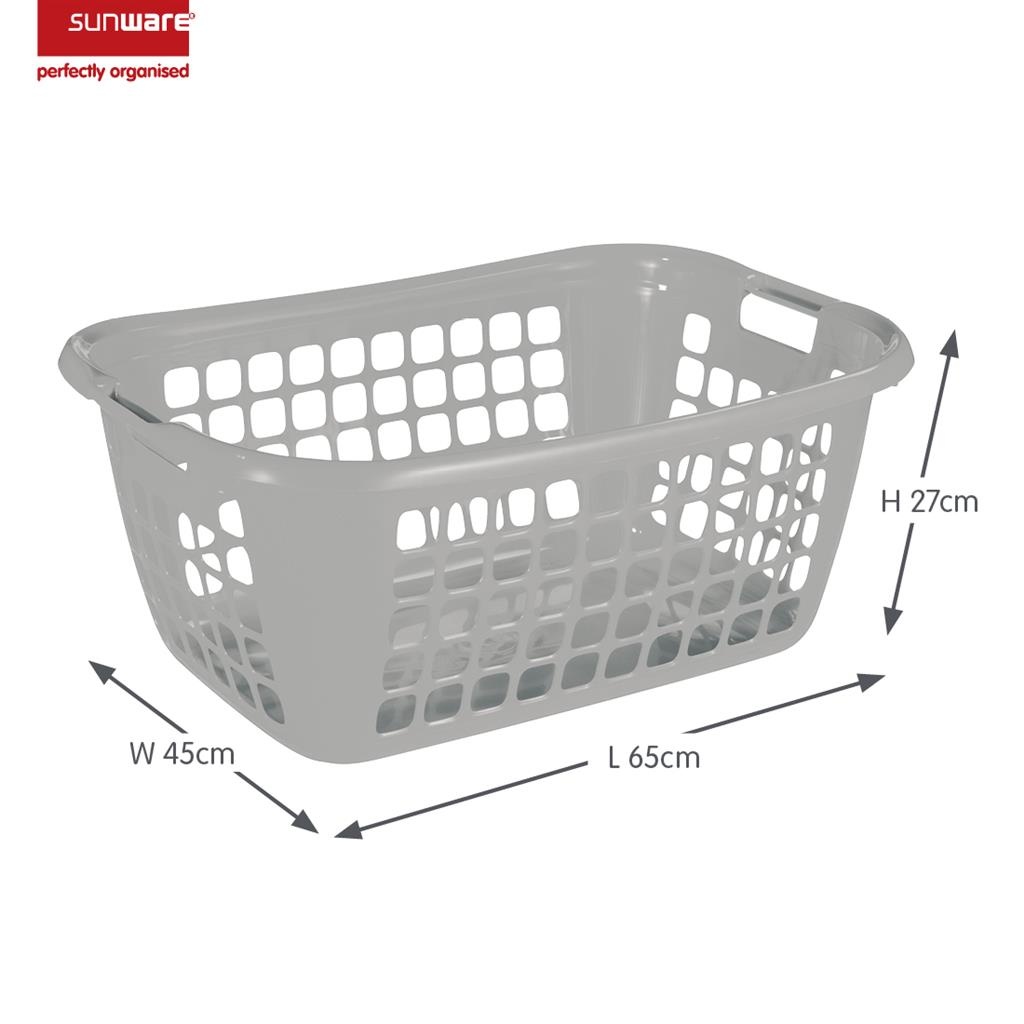 Sunware Wasmand Laundry 65 cm Zilver