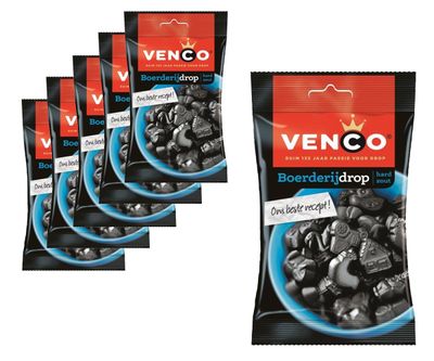 Voordeelverpakking Snoepgoed - 6 zakken Venco Boerderijdrop á 173 gram 1081880
