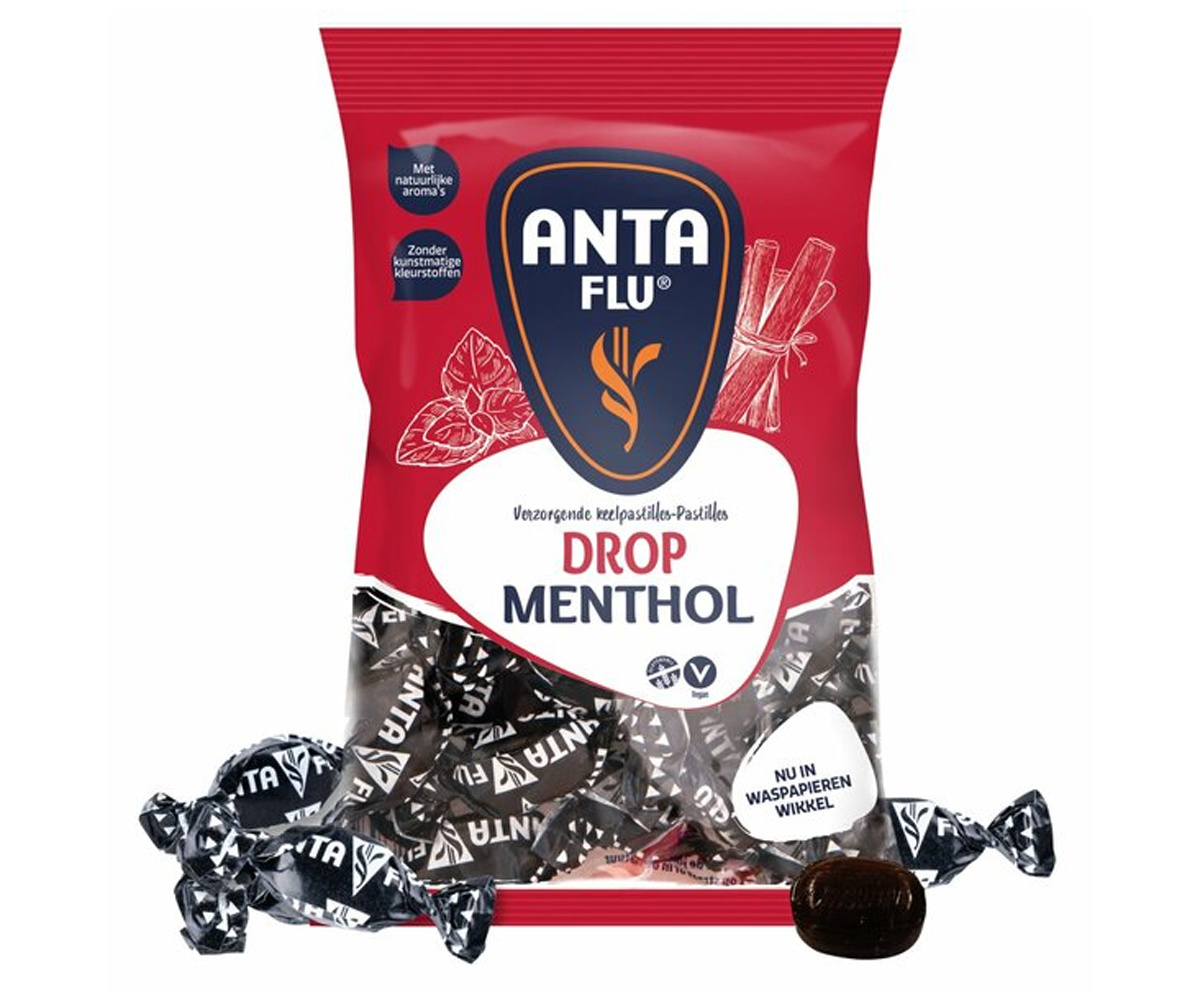 Voordeelverpakking Snoepgoed - 6 zakken Antiflu Menthol Drop á 165 gram