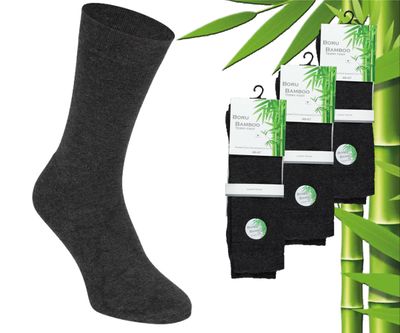 3 Paar Boru Bamboo Sokken - Bamboe - Badstof - Antra - Maat 39-42 1082490