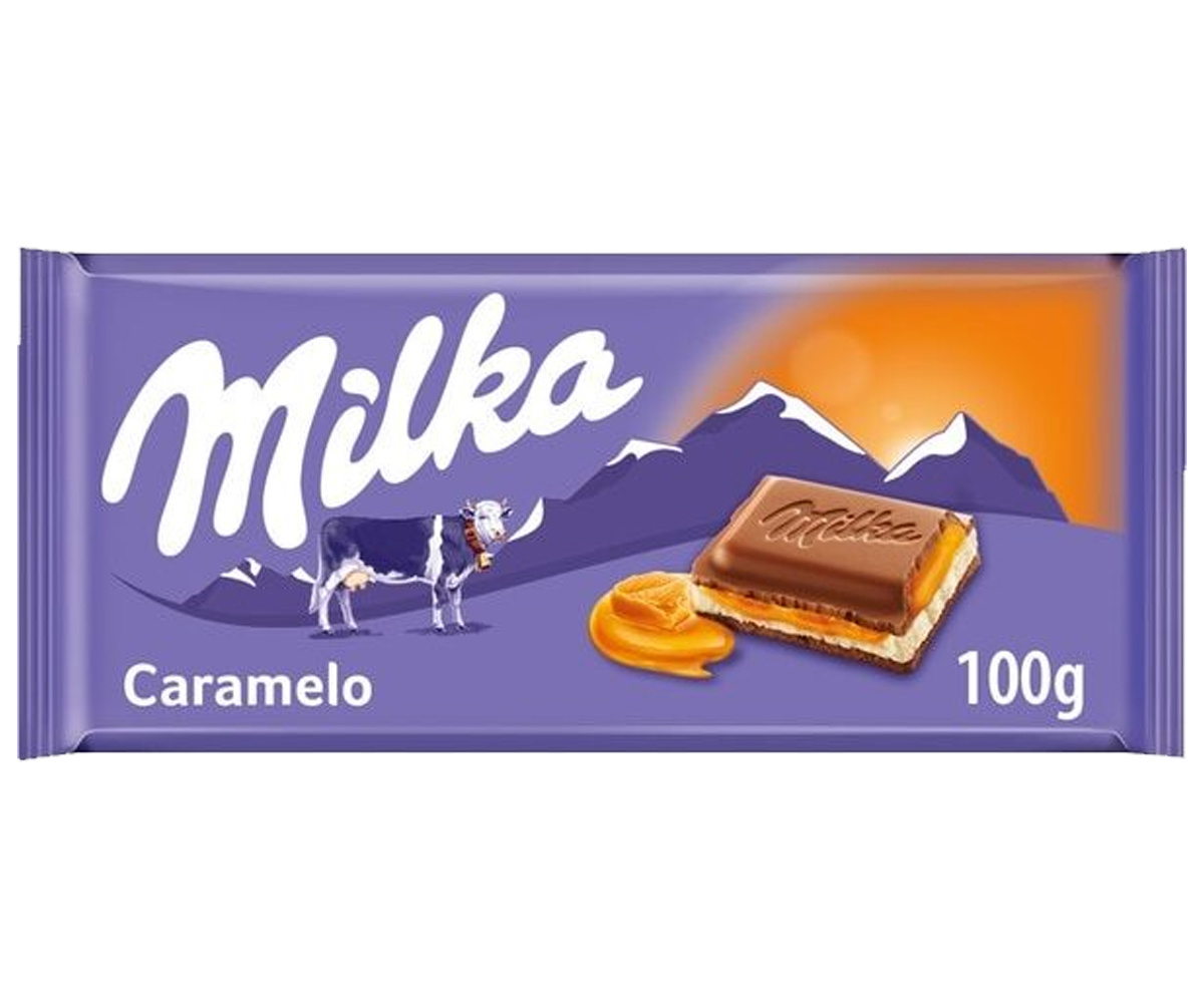 Voordeelverpakking Snoepgoed - 6 repen Milka chocoladereep Caramel á 100 gram