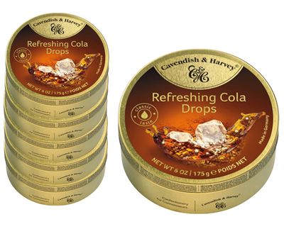 Voordeelverpakking Snoepgoed - 6 blikjes Cola Drops á 175 gram 1081776