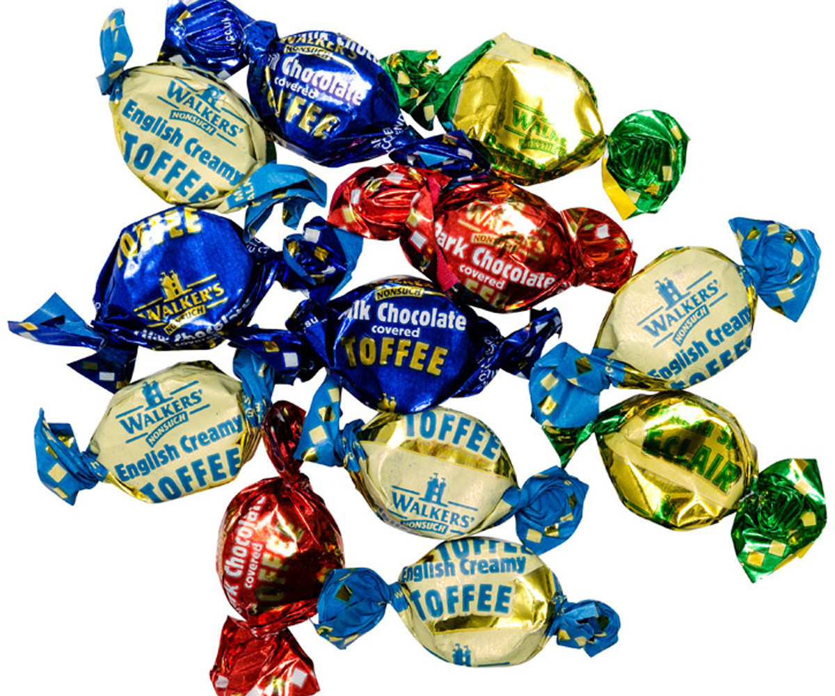 Voordeelverpakking Snoepgoed - 6 zakken Walkers Toffees/Eclairs á 150 gram