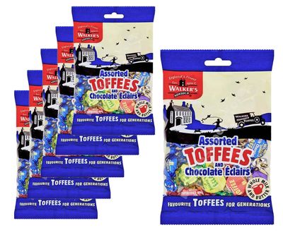 Voordeelverpakking Snoepgoed - 6 zakken Walkers Toffees/Eclairs á 150 gram 1081730