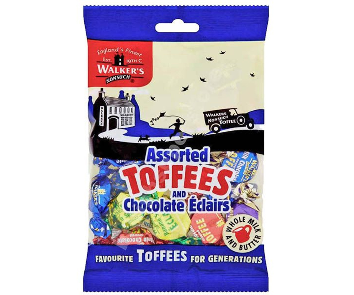 Voordeelverpakking Snoepgoed - 6 zakken Walkers Toffees/Eclairs á 150 gram