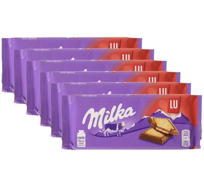 Voordeelverpakking Snoepgoed - 6 repen Milka chocoladereep LU á 87 gram 1081804