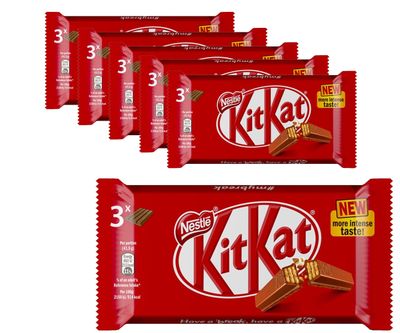 Voordeelverpakking Snoepgoed - 6 x 3-pack Nestle Kitkat á 124,5 gram 1081734