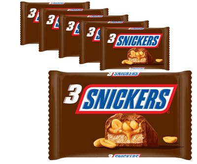 Voordeelverpakking Snoepgoed - 6 x 3-pack Snickers á 150 gram 1081724