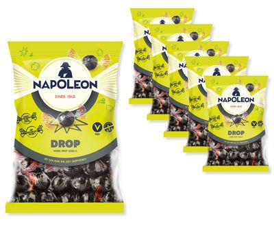 Voordeelverpakking Snoepgoed - 6 zakken Napoleon Drop Kogels á 150 gram 1081662
