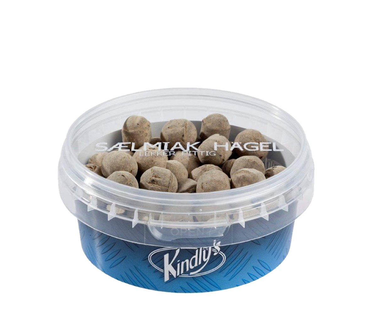 Voordeelverpakking Snoepgoed - 6 potjes Kindlys Bakje Salmiak Hagel á 120 gram