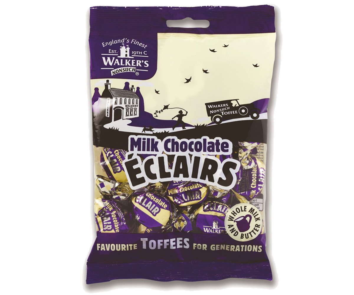 Voordeelverpakking Snoepgoed - 6 zakken Walkers Milk Chocolate Eclairs á 150 gram