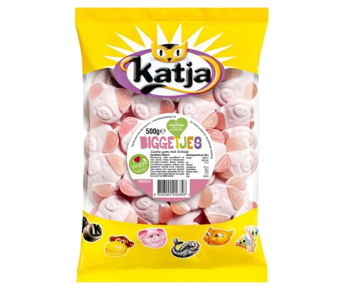 Voordeelverpakking Snoepgoed - 6 zakken Katja Biggetjes á 500 gram