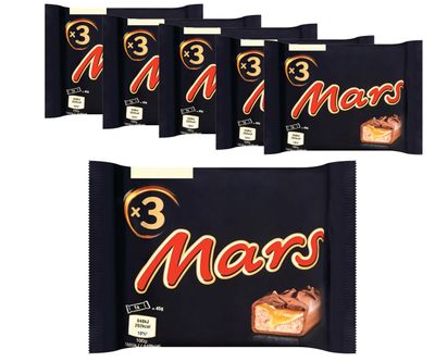 Voordeelverpakking Snoepgoed - 6 x 3-pack Mars á 135 gram 1081722