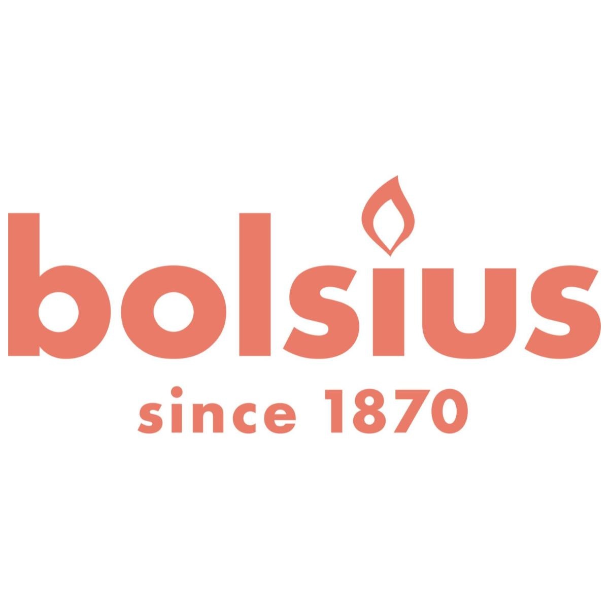 Bolsius Stompkaars Suede Brown Ø68 mm - Hoogte 8 cm - Roodbruin - 35 branduren