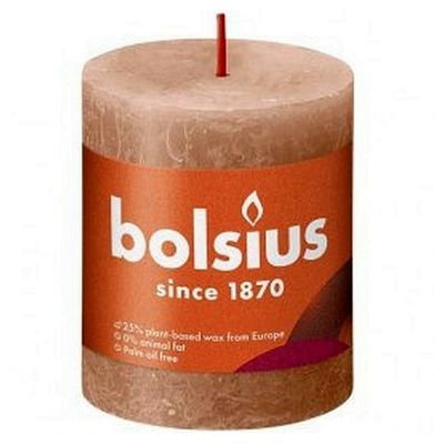 Bolsius Stompkaars Creamy Caramel Ø68 mm - Hoogte 8 cm - Caramel - 35 branduren 1080036