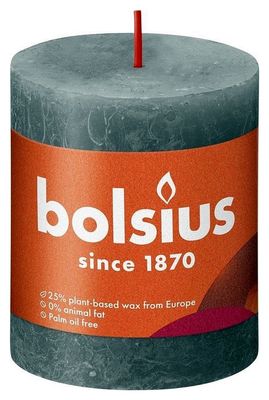 Bolsius Stompkaars Eucalyptus Green Ø68 mm - Hoogte 8 cm - Grijsgroen - 35 branduren 1080051