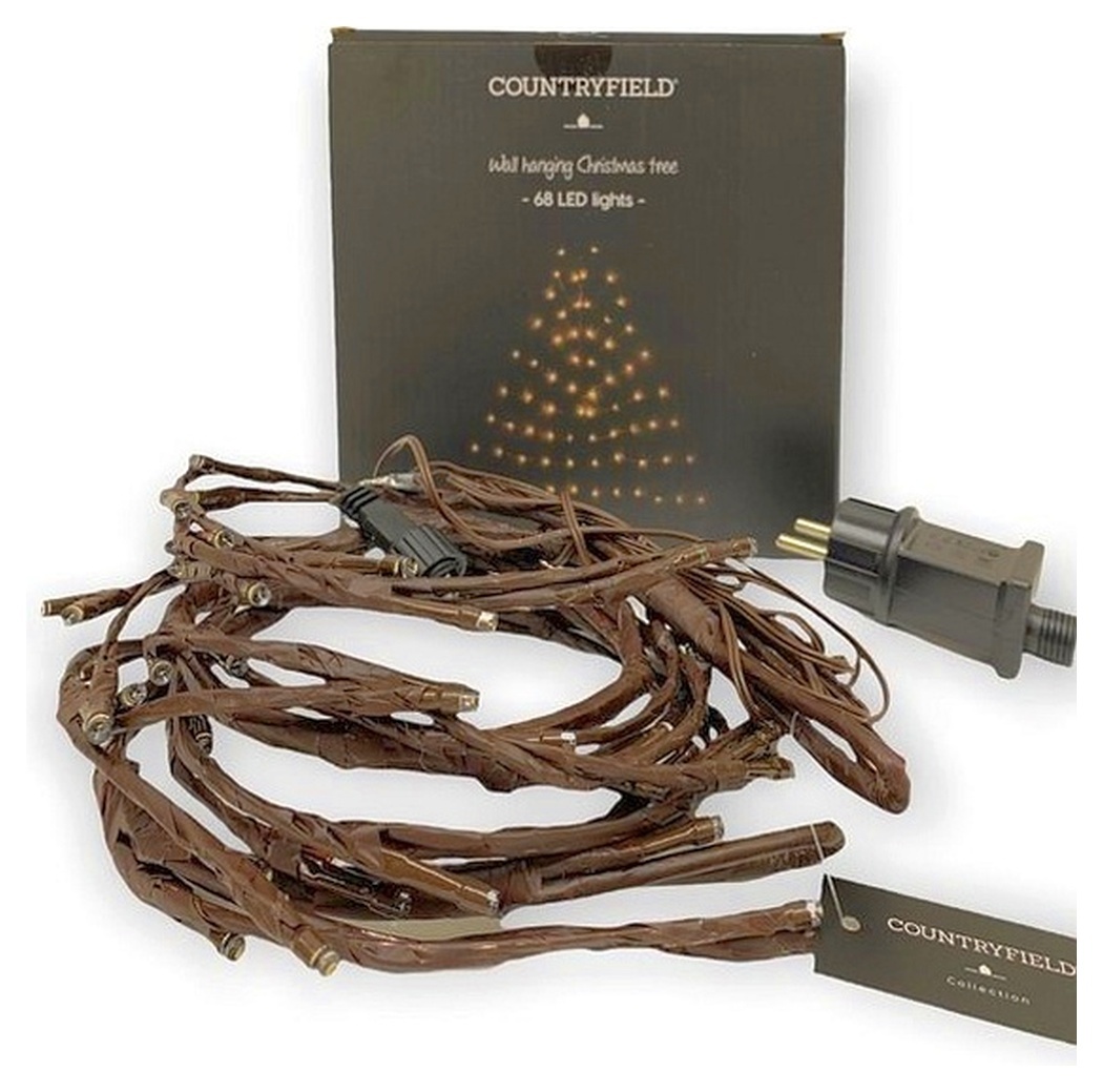 Countryfield LED-boom Kerstboom van LED-verlichting voor aan de muur 100 x 120 cm | 136 LED&#039;s
