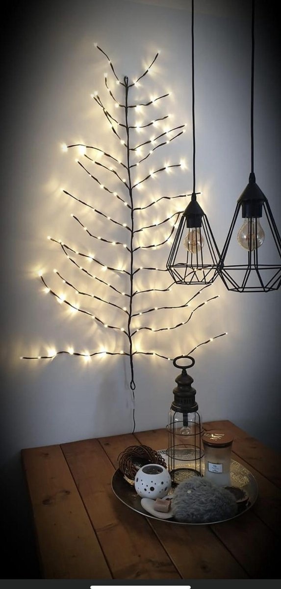 Countryfield LED-boom Kerstboom van LED-verlichting voor aan de muur 100 x 120 cm | 136 LED&#039;s