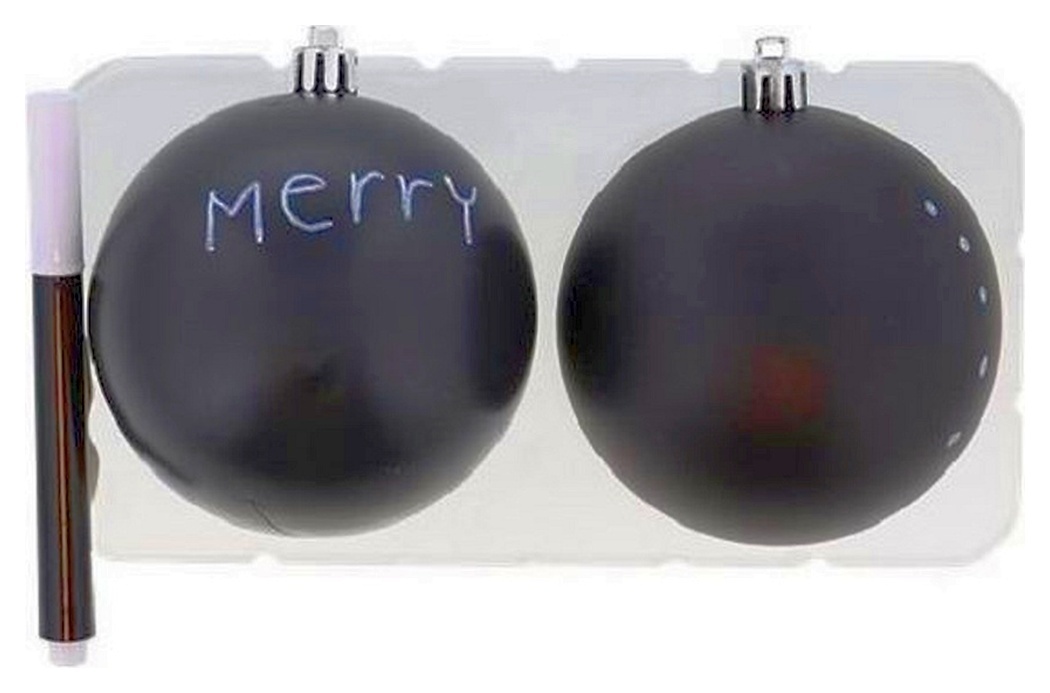 Totally Christmas |Krijt kerstballen set van 2 | Krijtbal | Kerstbal | Incl krijtstift