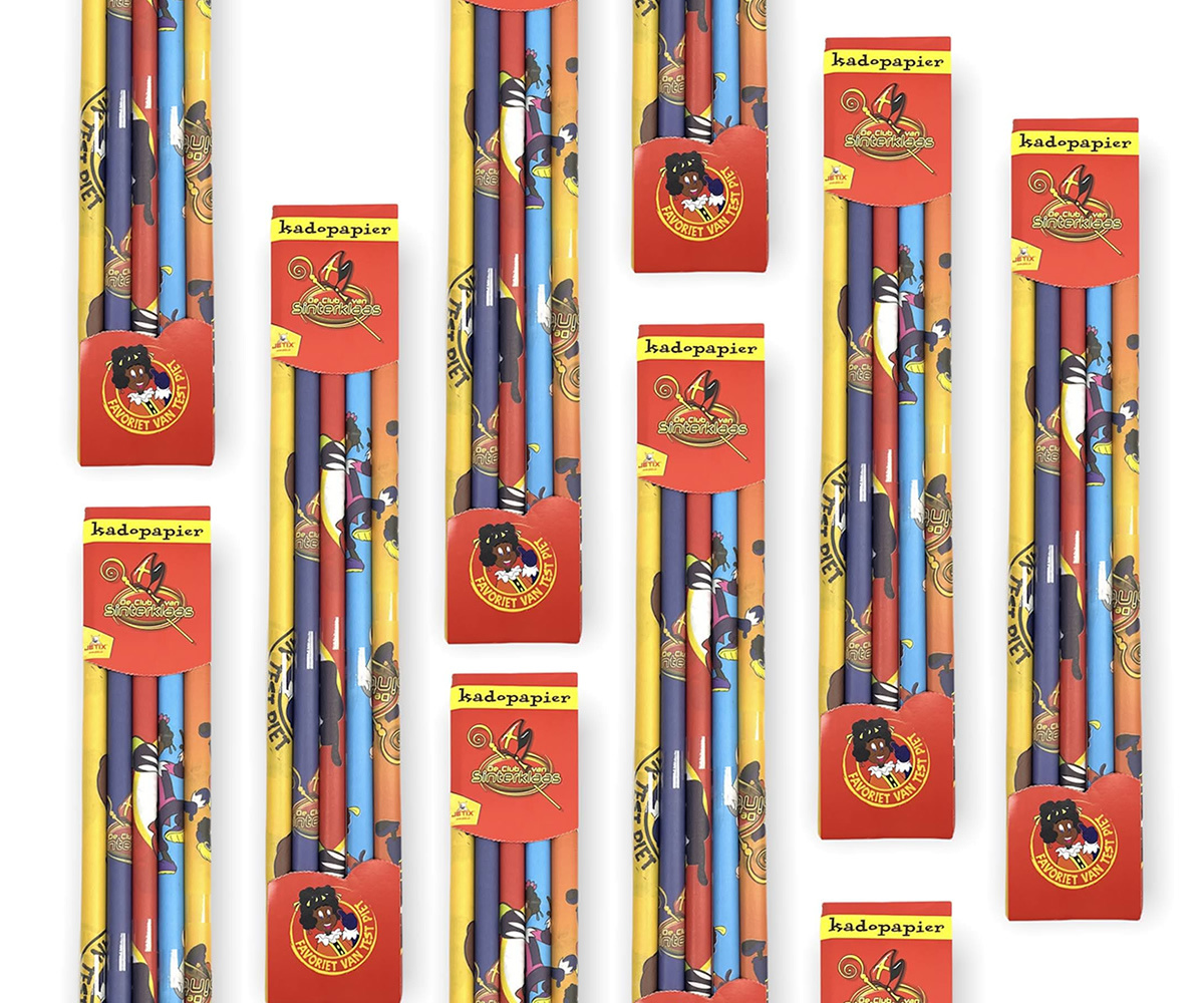 20x Pakket met 5 rollen Sinterklaaspapier 100 x 52 cm