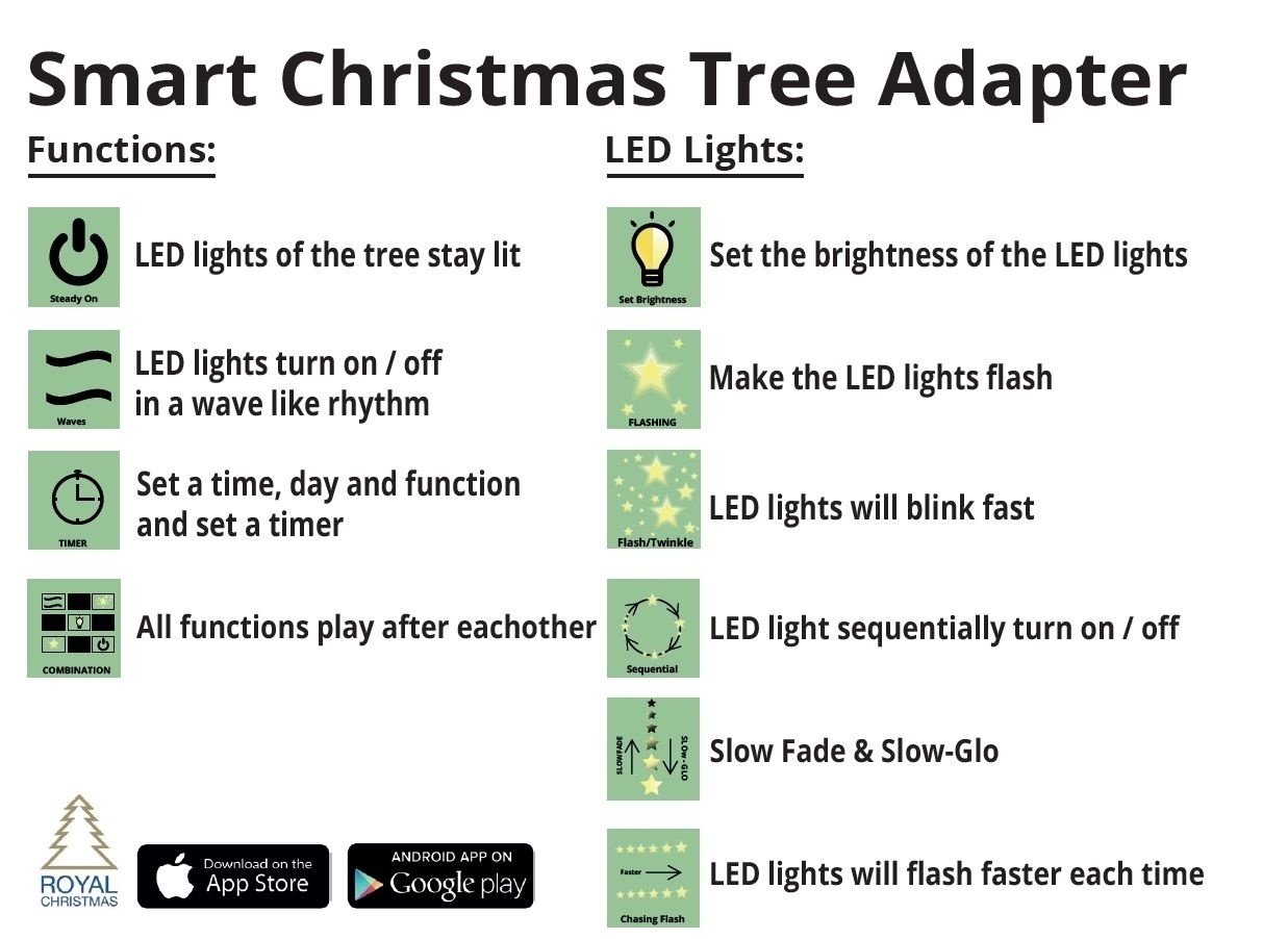 Royal Christmas Kunstkerstboom Washington 150cm | Multi Color LED-verlichting