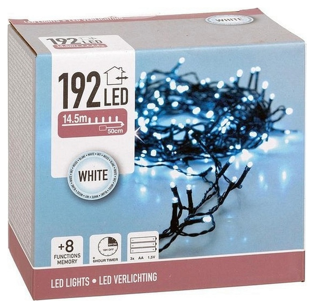 Kerstverlichting / Led-verlichting 15 meter - 192 LED&#039;s - Op batterij