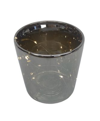 Bloempot met LED Hanne 13 cm - Grijs 1076548