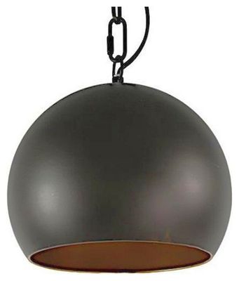 Non-branded Hanglamp Hobson 25 X 23 cm E27 Nikkel 40w Zwart 1078045