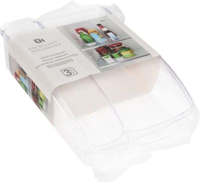 Excellent Houseware Koelkast Opbergbak set van 3 1077790