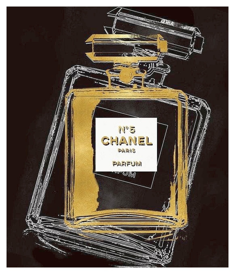 ter Halle® Glasschilderij 80 x 80 cm | Chanel Eau de Parfum