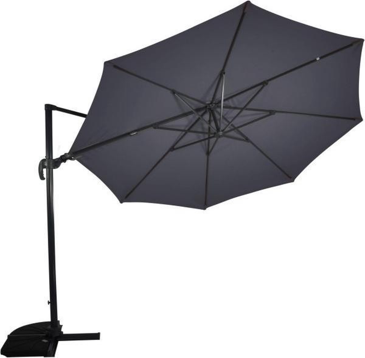 Zweefparasol VirgoFlex Grijs Ø350 cm