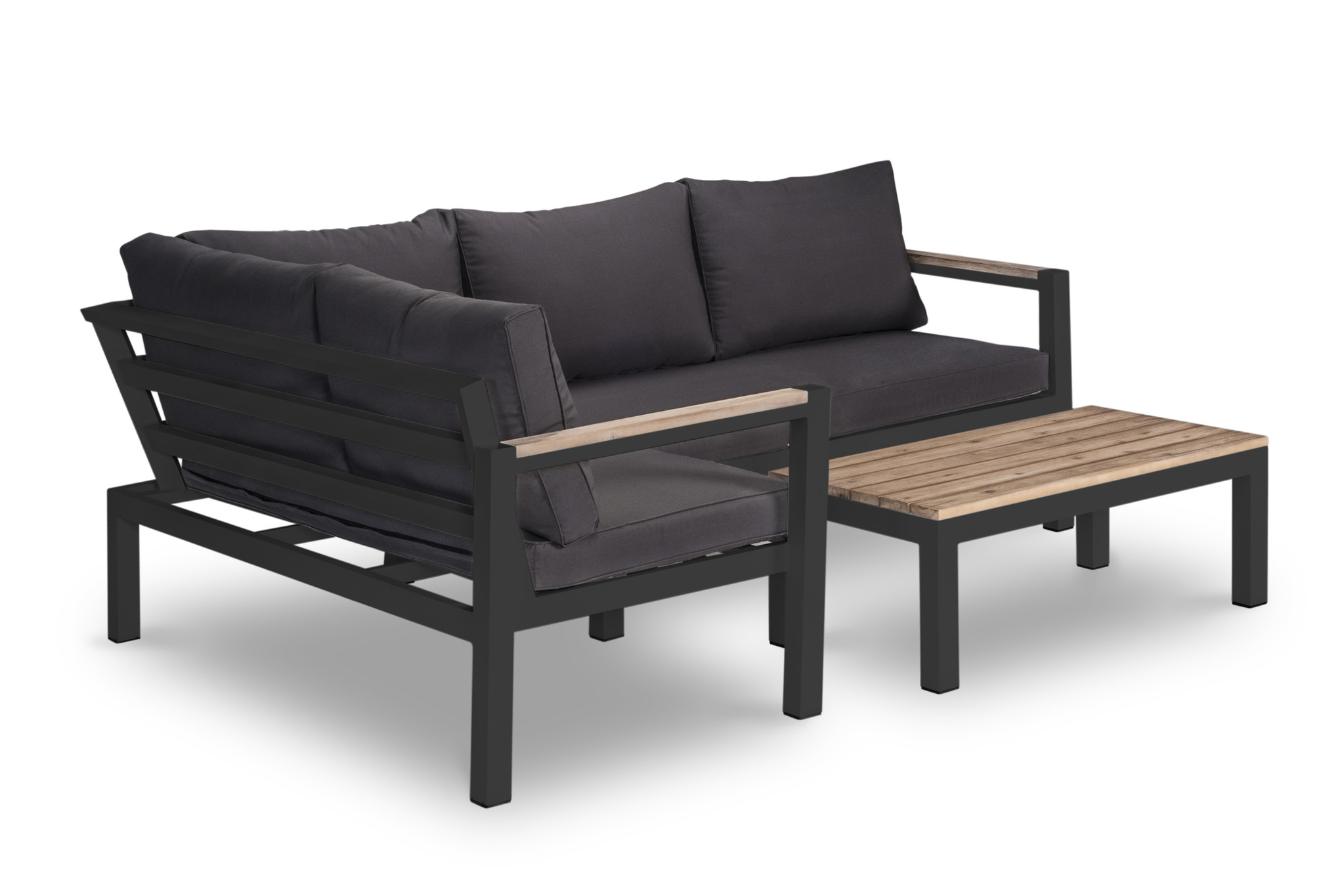 4-persoons Loungeset Firenza | Hoekset incl. acacia houten tafel