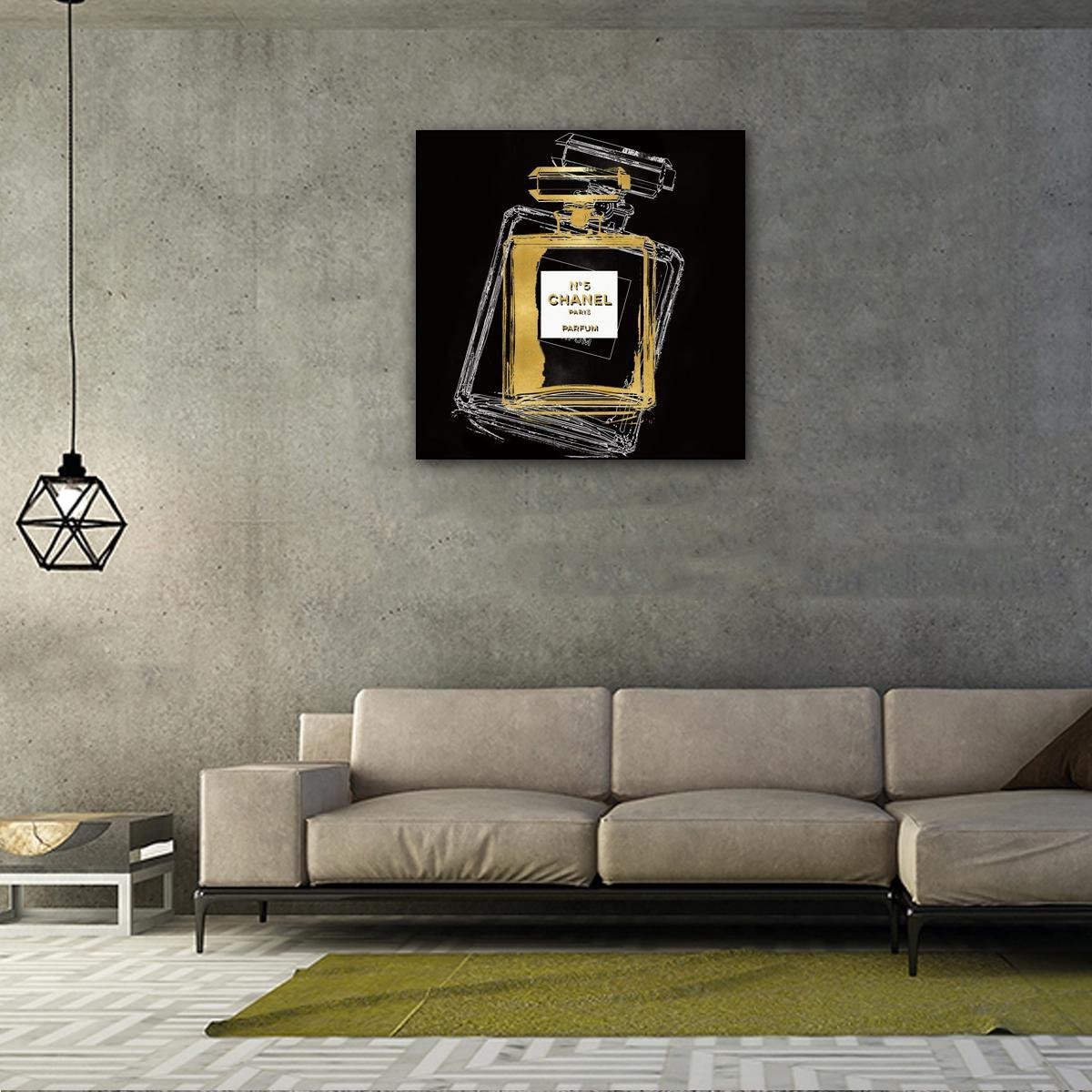 ter Halle® Glasschilderij 80 x 80 cm | Chanel Eau de Parfum